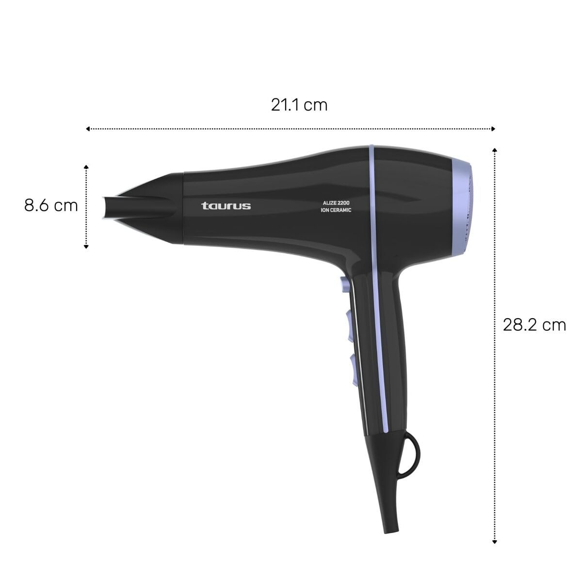 Taurus Haartrockner Föhn Haartrockner Taurus 900120 Schwarz 2200 W