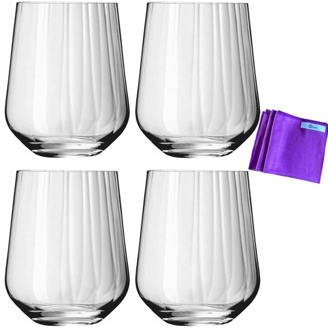 Ritzenhoff Sternschliff 4er, Tumbler Dekomiro Kristallglas Tumbler-Glas Gin Dekomiro