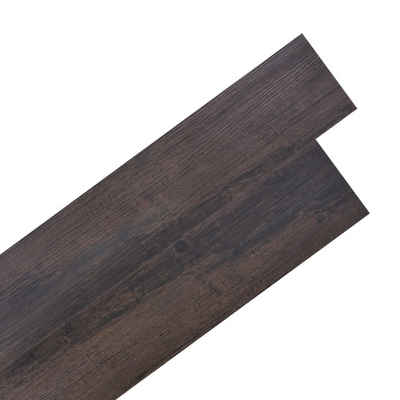 Teppichboden PVC-Fliesen Selbstklebend 5,02 m² 2 mm Dunkelbraun, vidaXL