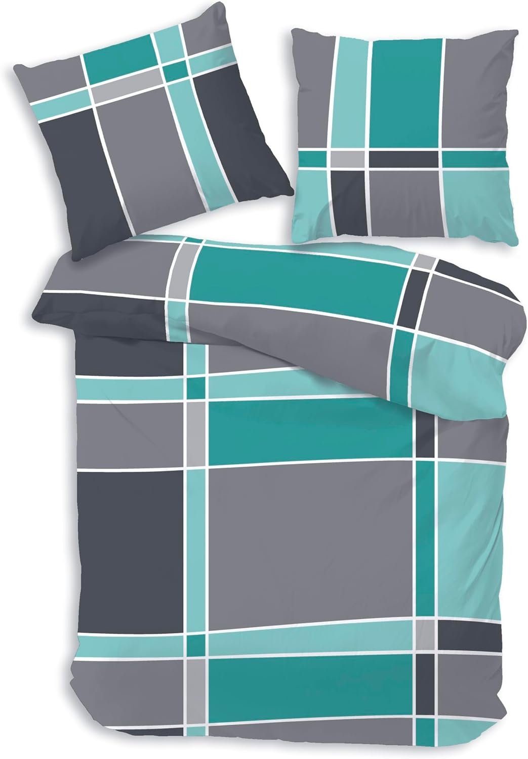 soma Bettwäsche Bettbezug 155x220 80x80 kariert günstig online kaufen