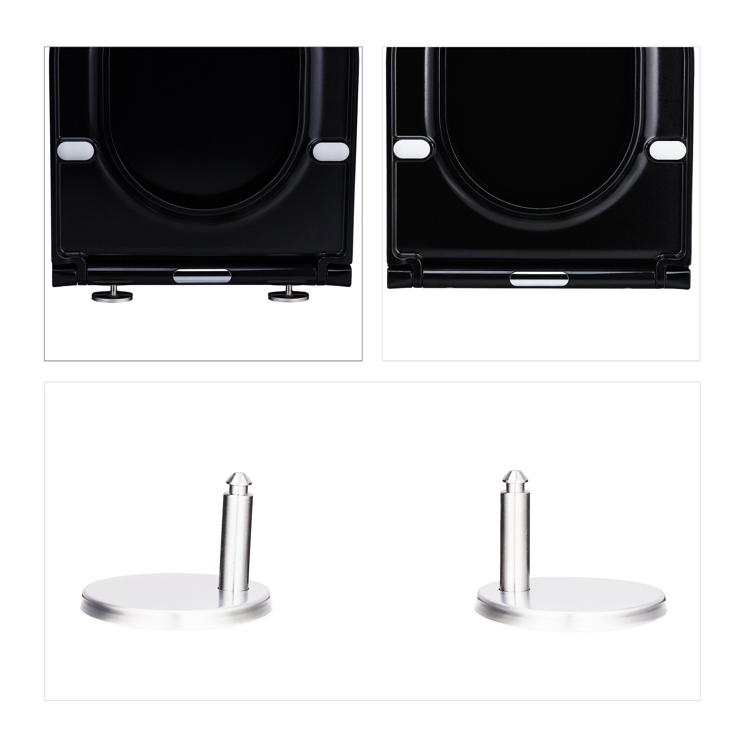 relaxdays WC-Sitz Toilettendeckel mit Absenkautomatik