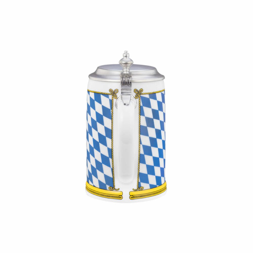 Seltmann Weiden Bierkrug Compact Bayern Dekor 740 ml, Porzellan