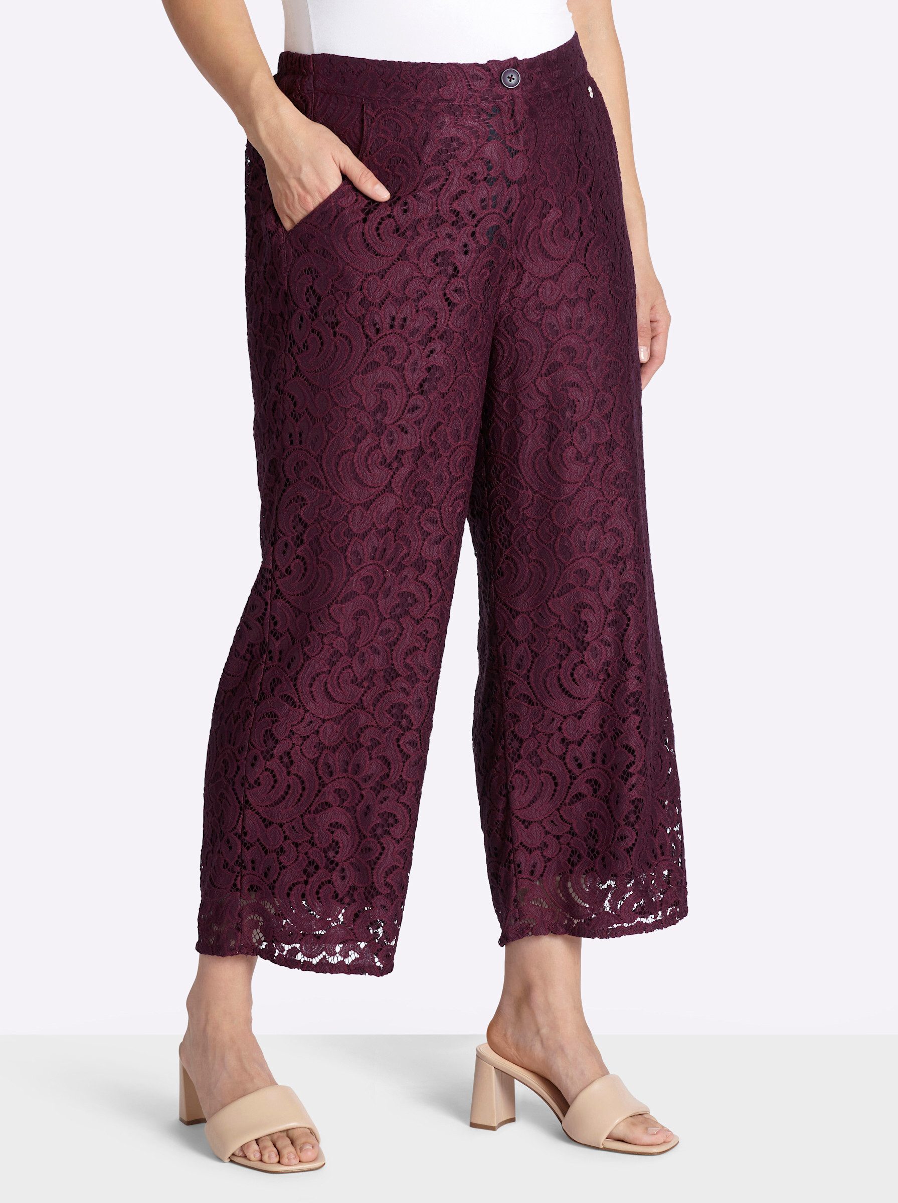 Sheego Jerseyhose Hose normal