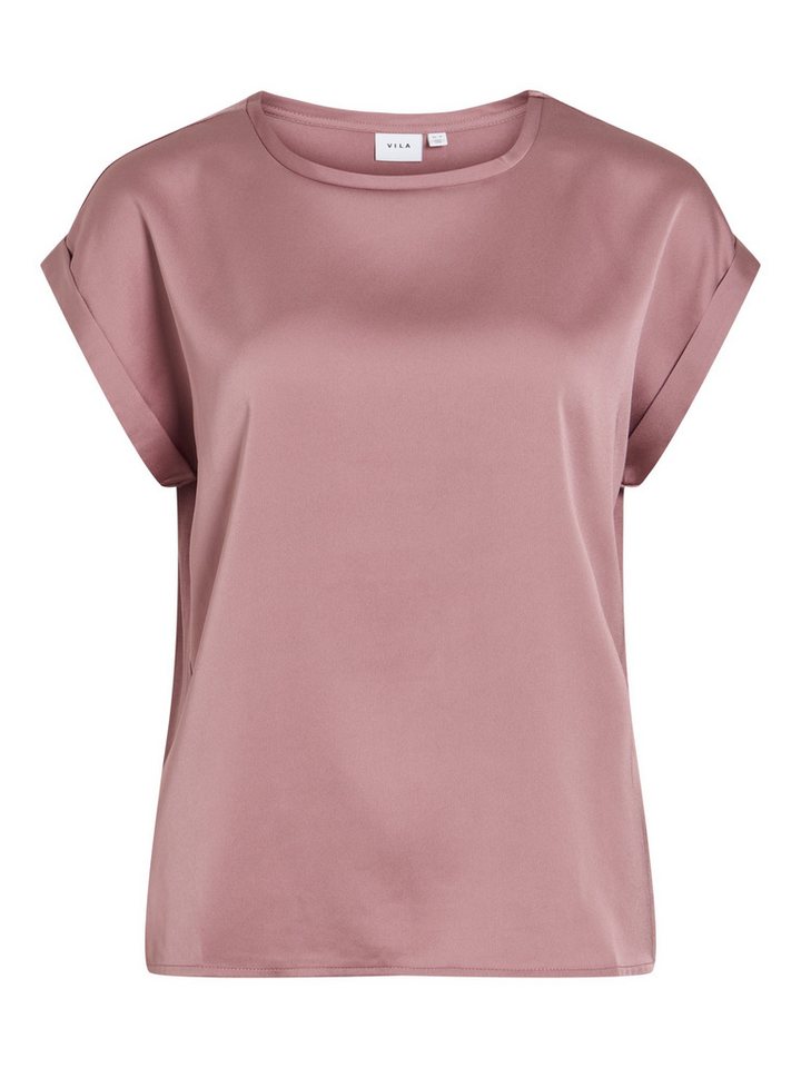 Vila Kurzarmbluse VIELLETTE S/S SATIN TOP - NOOS