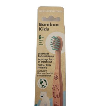 Colgate Zahnbürste 2 x Colgate Zahnbürste Bamboo Kids sanft 1er Pack