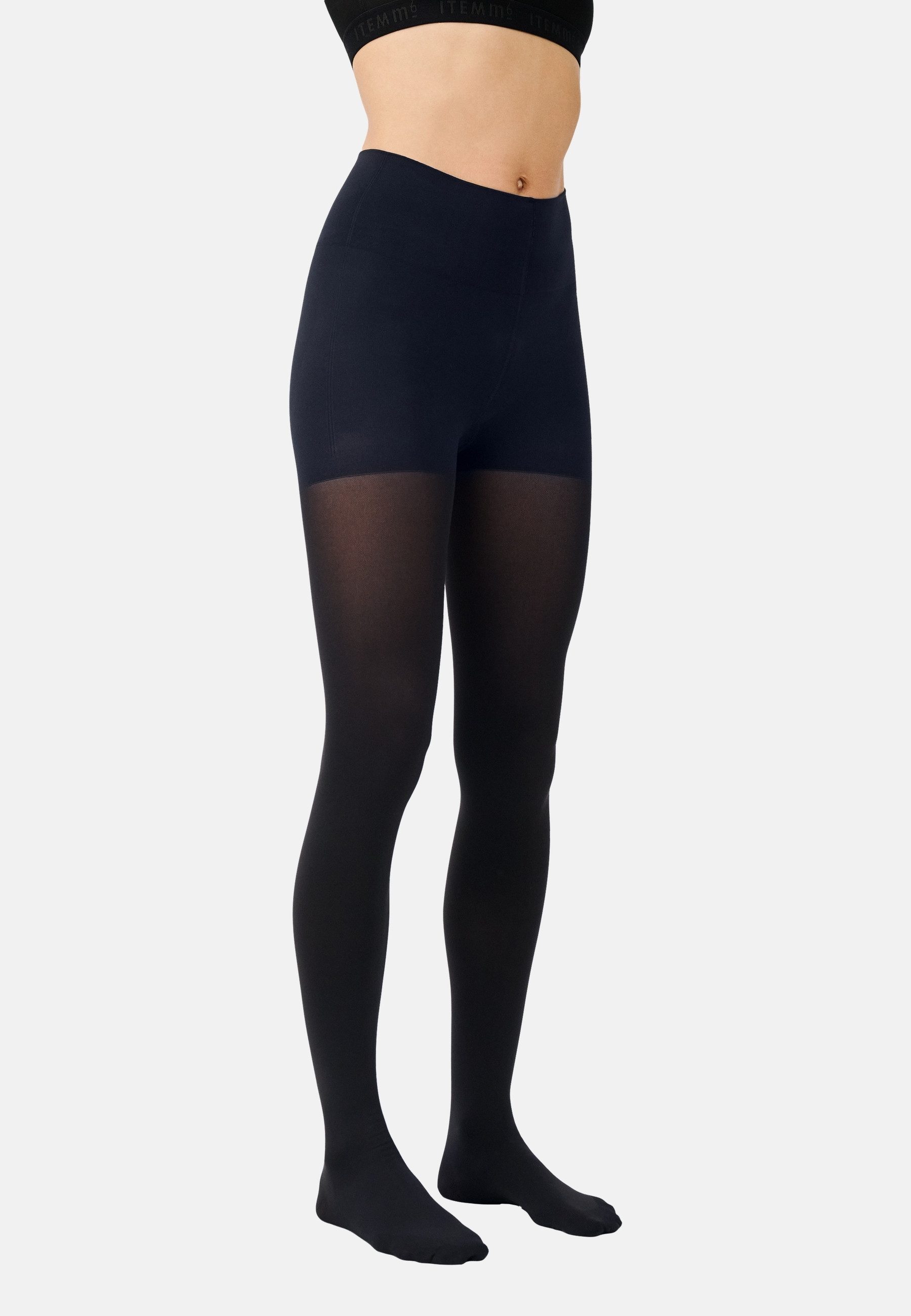 ITEM m6 Feinstrumpfhose OPAQUE CONSCIOUS Graduelle Kompression, extrabreiter Bund, recycelte Garne, supersoft