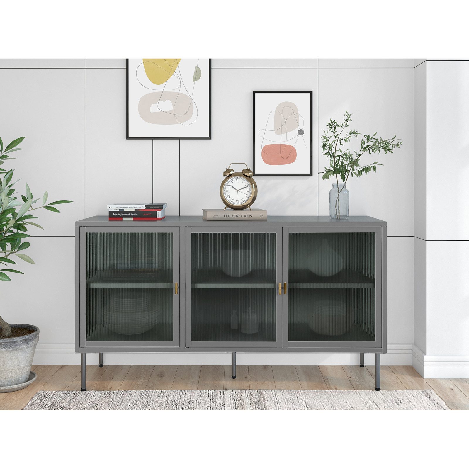 loft24 Sideboard Hale, Anrichte aus Metall günstig online kaufen