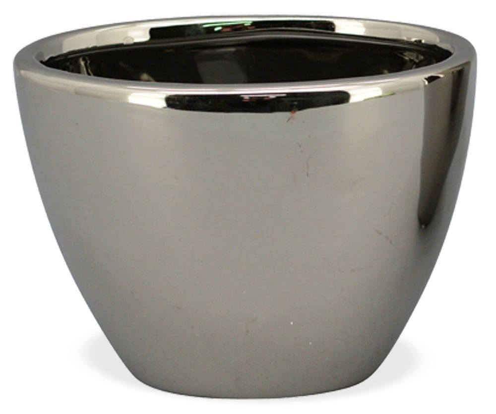 matches21 HOME & HOBBY Blumentopf »Pflanztopf Keramik Übertopf Silber