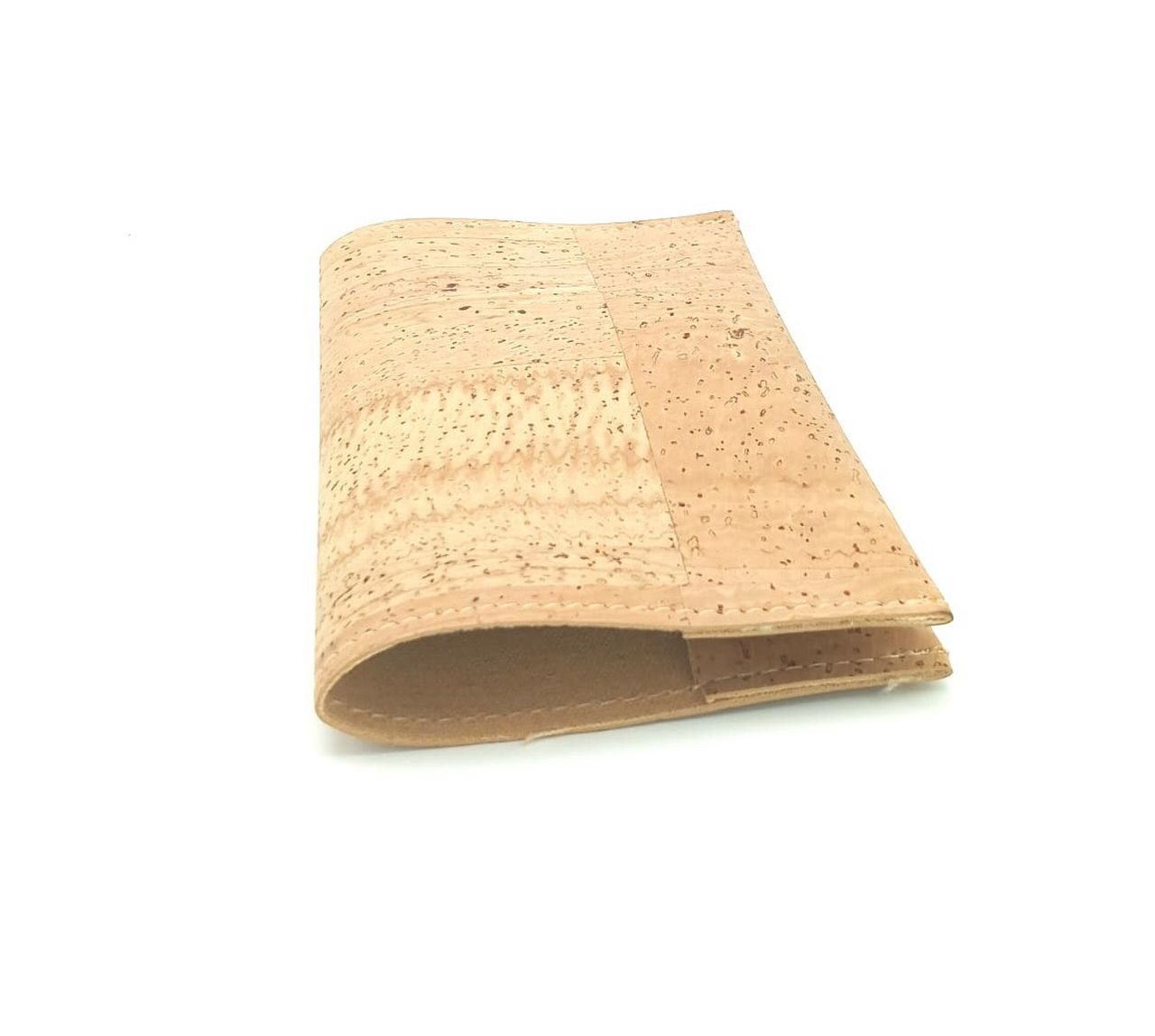 Kork-Deko.de Dokumententasche Korkstoff Reisepass-Hülle Beige – 2 Kartenfächer