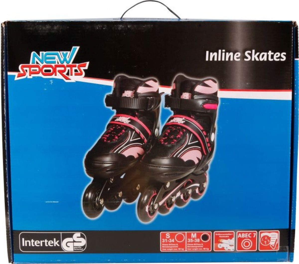New Sports Inlineskates NSP Inliner Gr. 31-34 Pink chrom