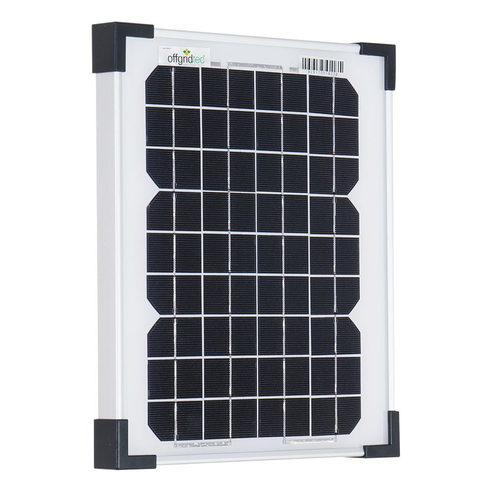 offgridtec Solarmodul Offgridtec® 10W MONO 12V Solarpanel, Monokristallin, (kein Set)