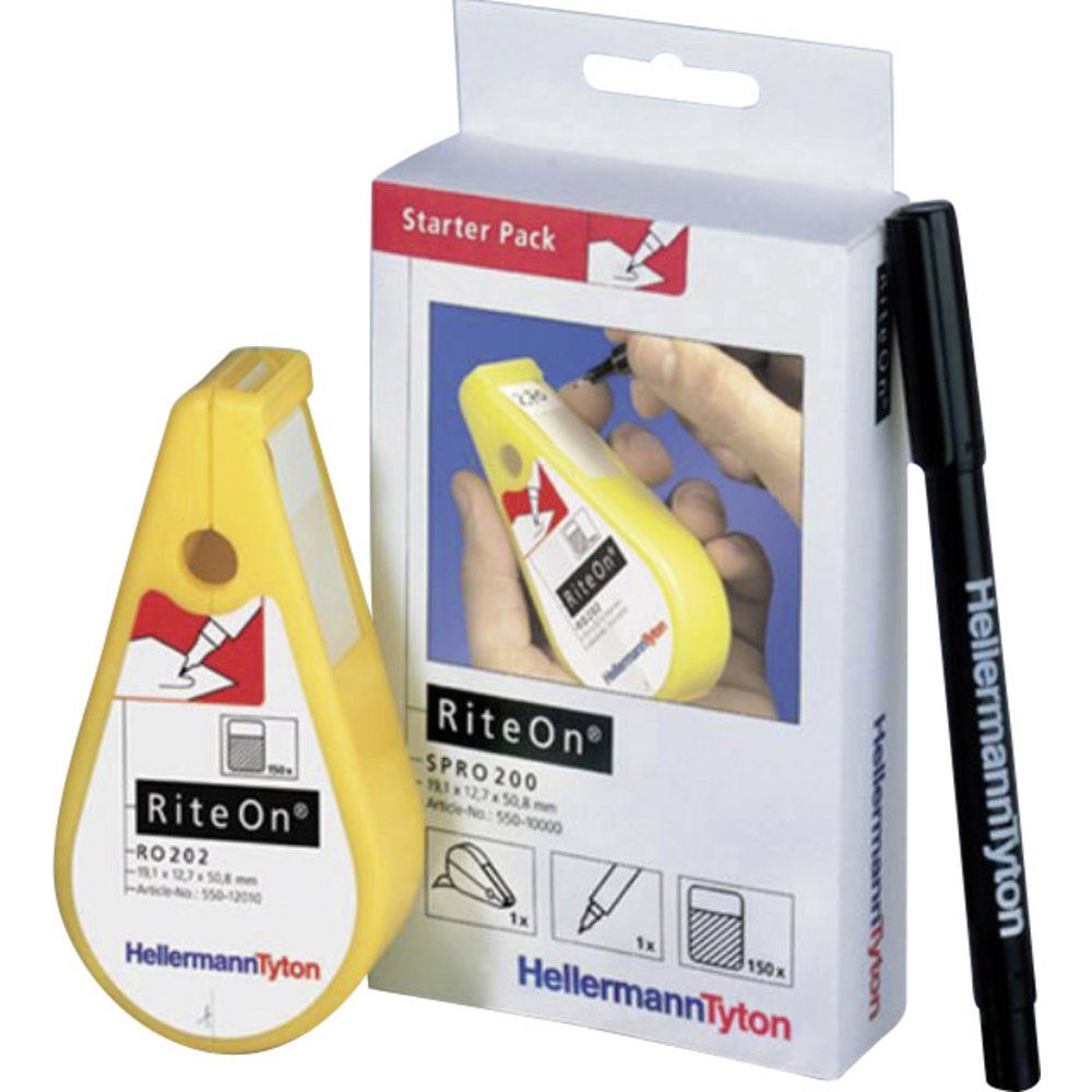 HellermannTyton Etiketten HellermannTyton 550-14010 SPRO200-1401-WH Kabel-Etikett RiteOn 12.70 x