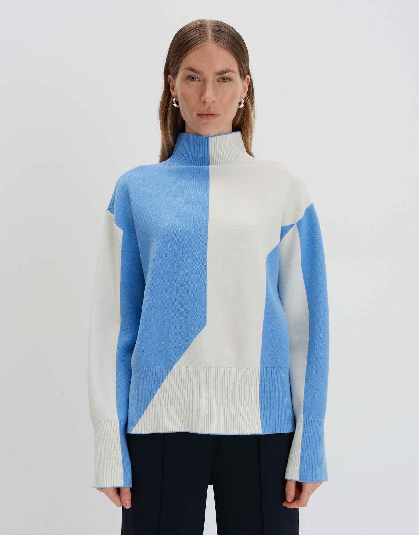 Strickpullover Strickpullover TAMIELA Loose mit Color Blocking