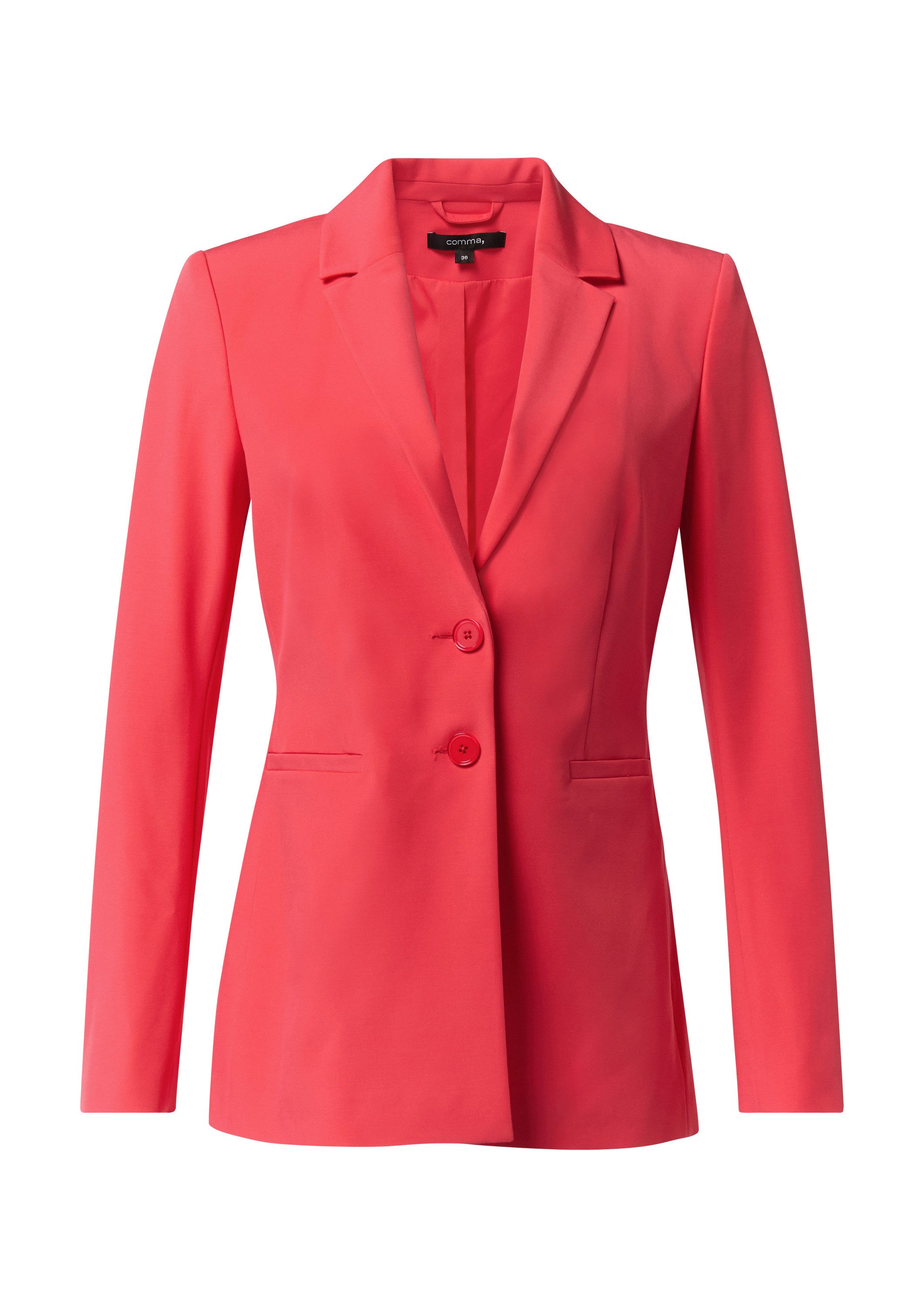 comma Jackenblazer Indoor-Blazer Elastischer, taillierter Blazer aus Viskosemix
