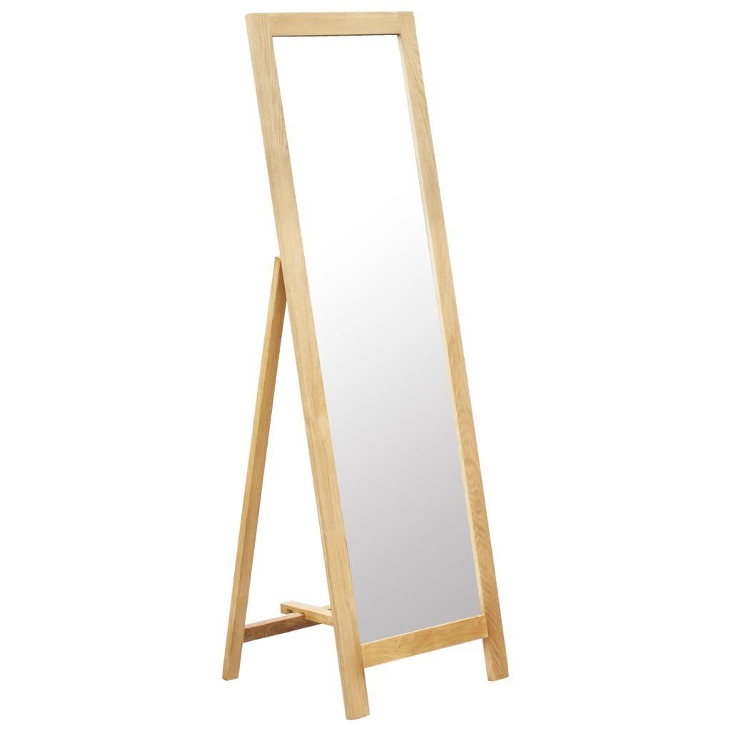 vidaXL Spiegel Standspiegel 46,5 Massivholz 48 cm x 150 (1-St) Eiche x