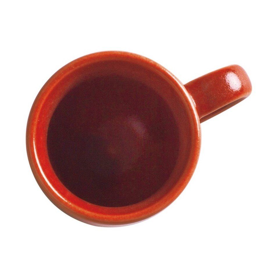 Espressotasse 0,03 Germany Made Homestyle Kahla red in l, siena Handglasiert, Porzellan,