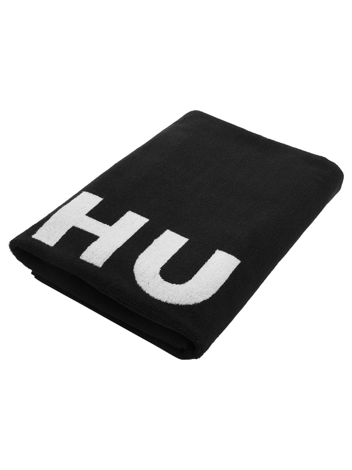 HUGO Badetuch Stacked Logo Towel, Baumwoll-Terry, günstig online kaufen