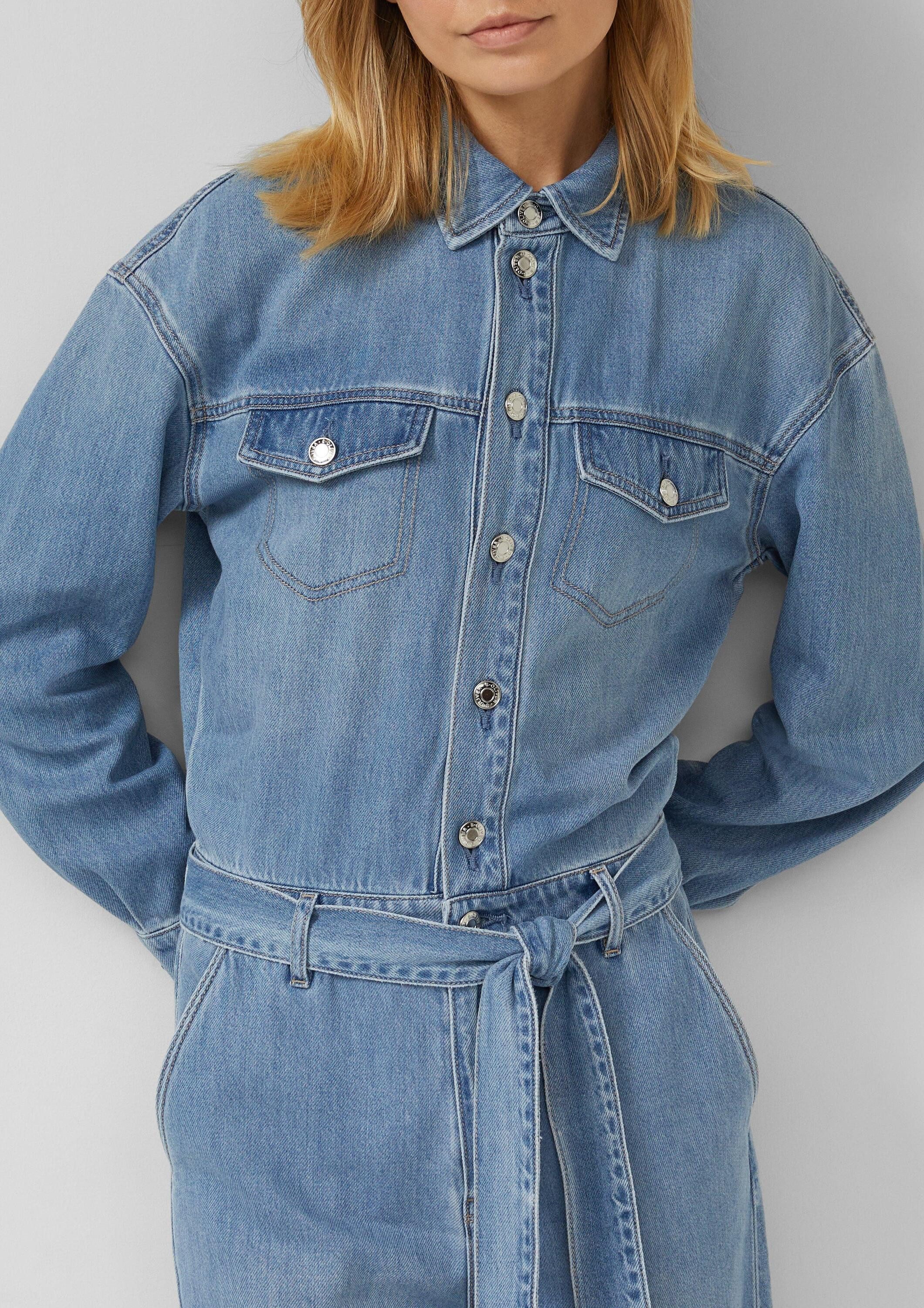 s.Oliver Jumpsuit Overall Denim-Overall mit Gürtel – Bild 4 von 5