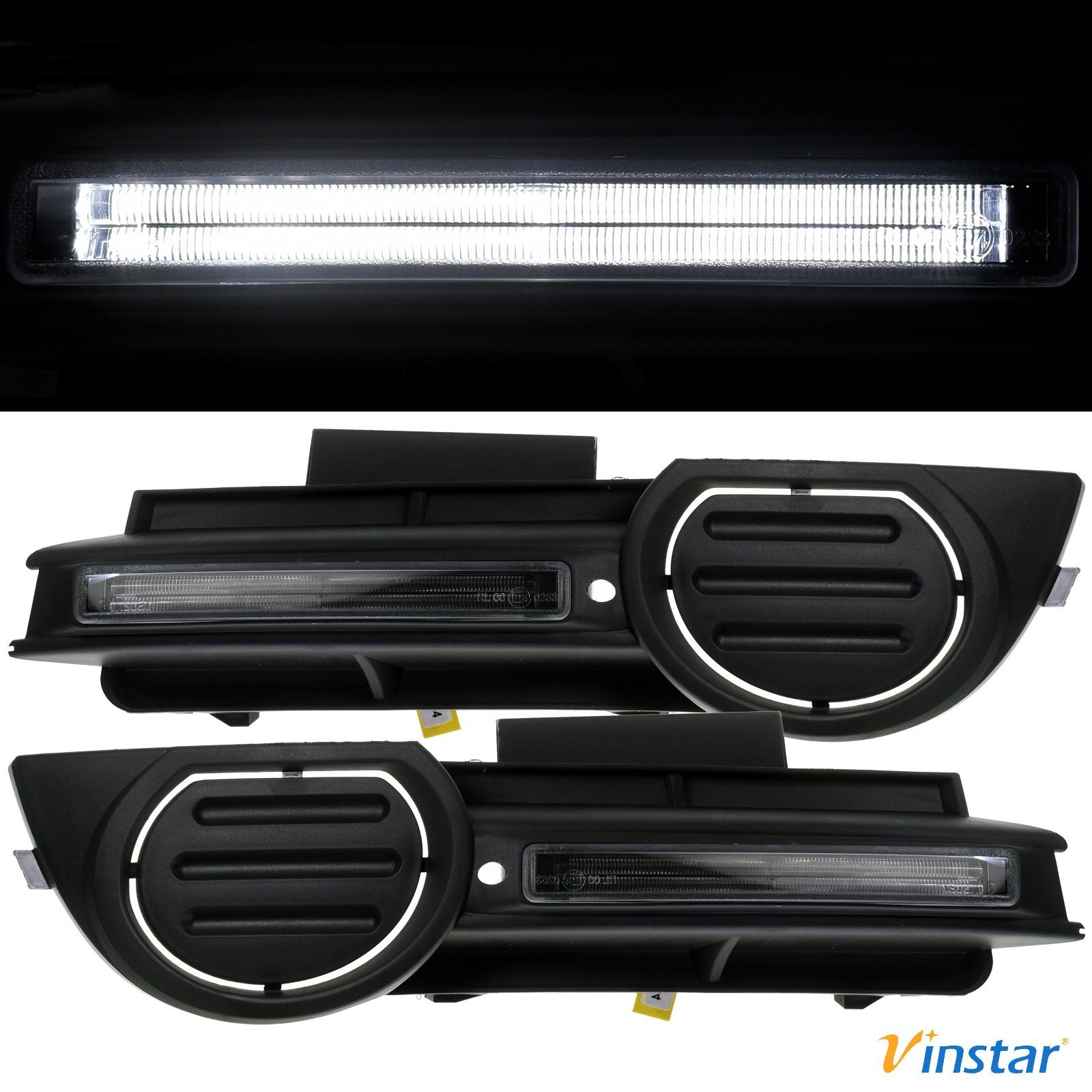 Vinstar KFZ-Ersatzleuchte 2X LED Tagfahrlicht DRL Set für AUDI, kompatibel  mit: AUDI S3 A3 8PA 8P 2004-2008