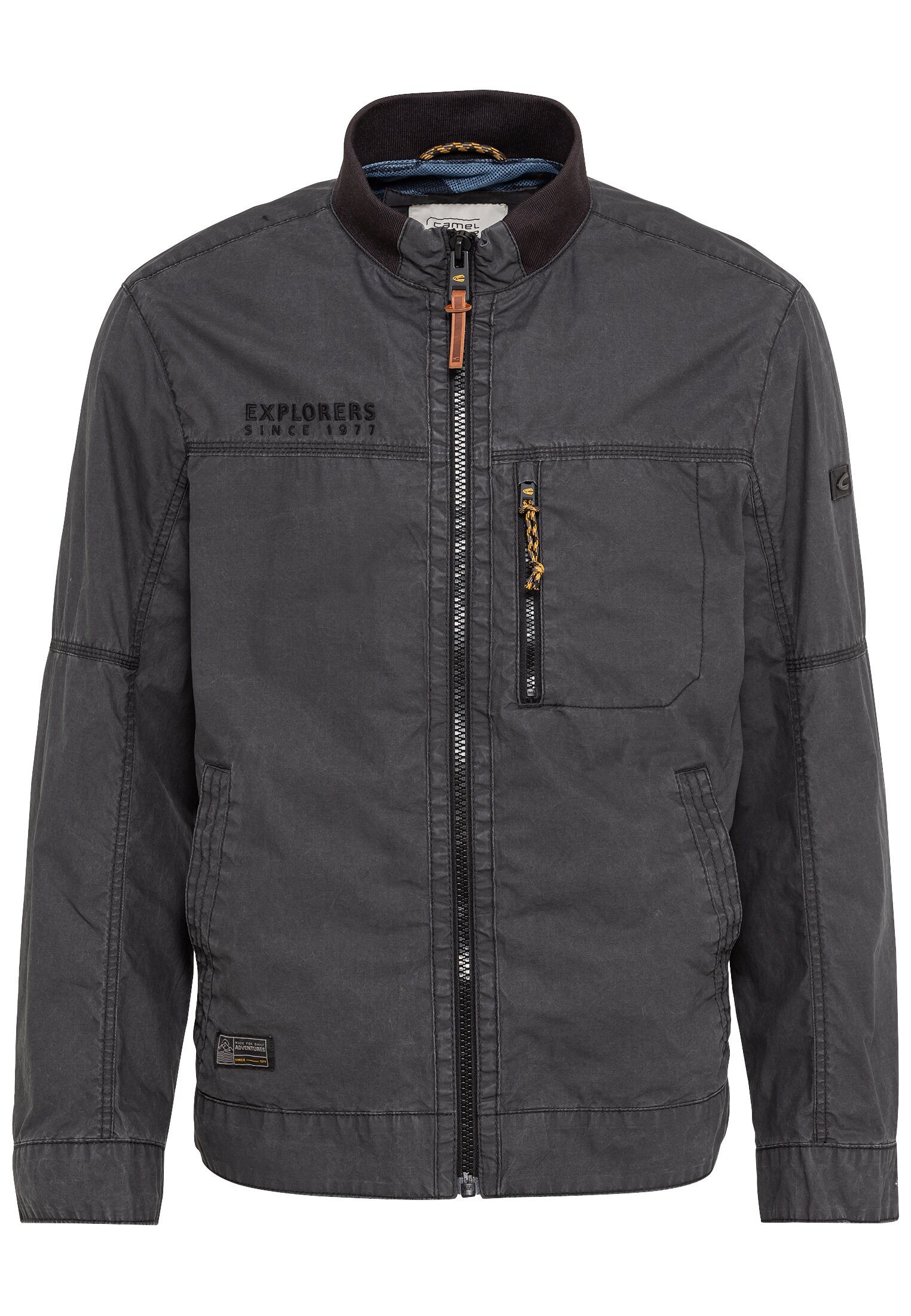 Blouson aus Baumwolle im Washed Look Langarm