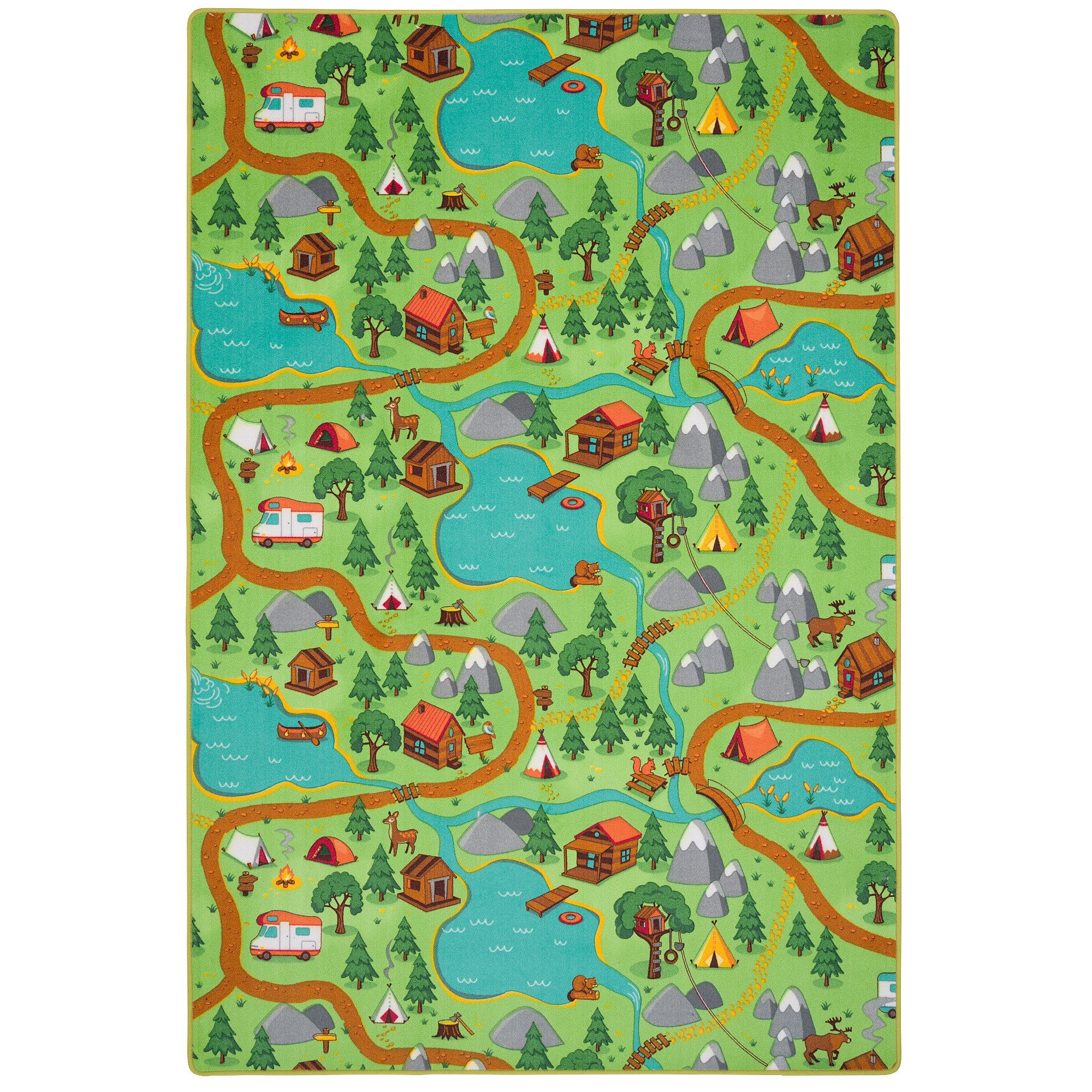 Snapstyle Kinderteppich Kinder Spiel Straßenteppich, Rechteckig, günstig online kaufen