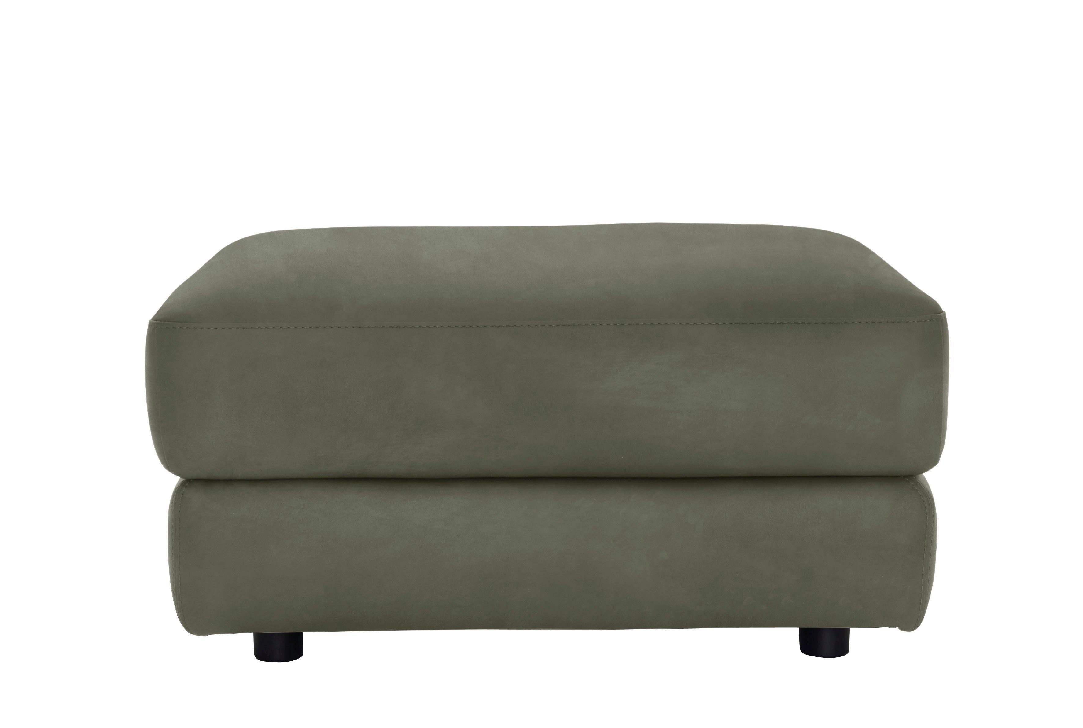 CALIA ITALIA Hocker Gaia, in edlem Design und mit erstklassigem Sitzkomfort, aus pflegeleichtem Luxus-Microfaser Ginevra Hydro Care