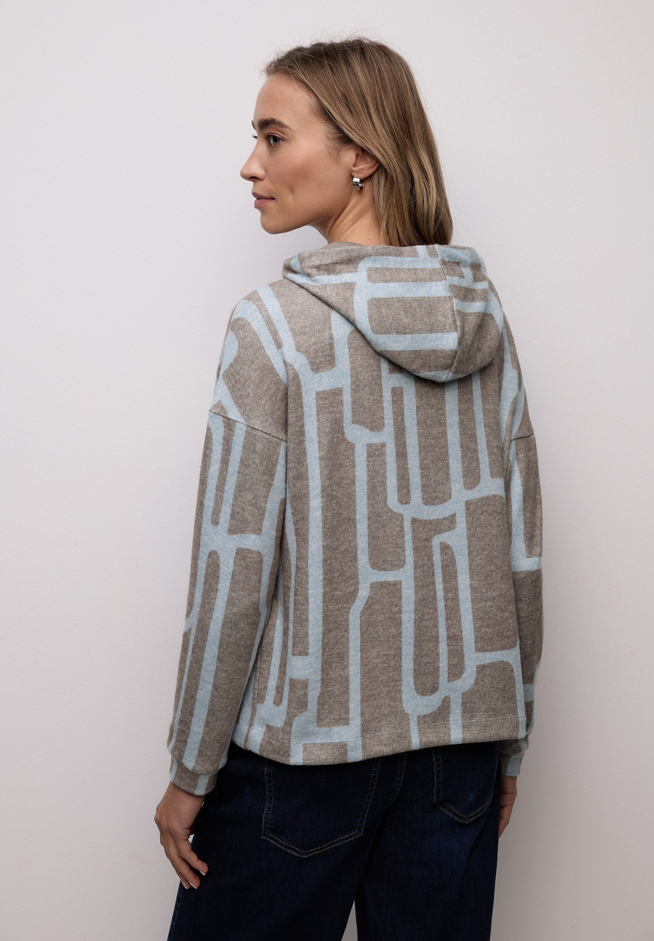 STREET ONE Kapuzenpullover Lässige Kapuze samt Tunnelzug günstig online kaufen