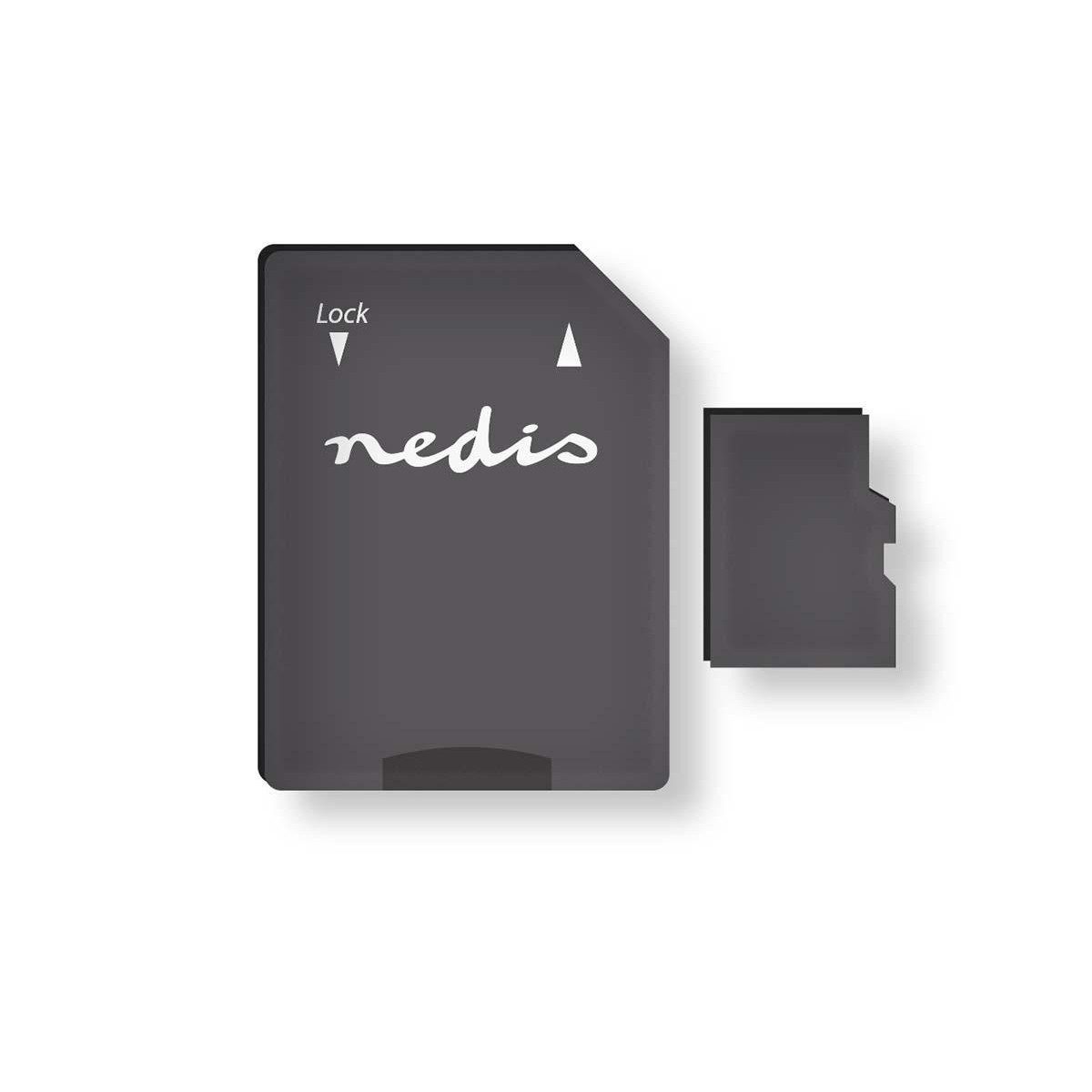 Nedis MMSD32100BK Speicherkarte (MicroSDHC, UHS-I. Adapter enthalten. Lesegeschwindigkeit /s)