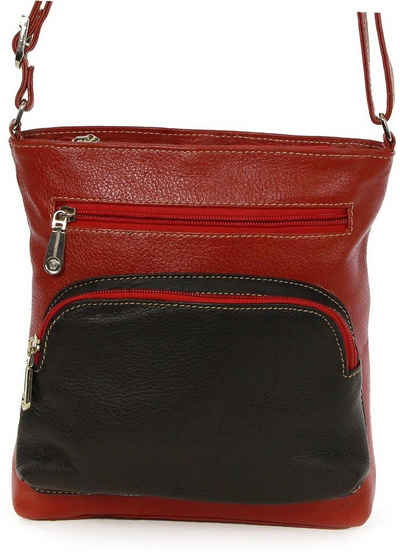 DrachenLeder Handtasche DrachenLeder Tasche Damen Handtasche (Handtasche), Damen Tasche aus Leder, Розмір ca. 21cm in rot