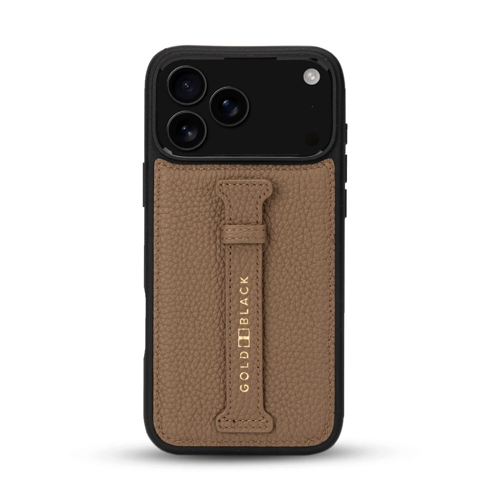 GOLDBLACK Handyhülle GOLDBLACK iPhone 17 Pro Max Lederhülle Nappa - mit Fingerschlaufe – Bild 2 von 5