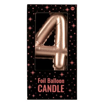 PD-Party Geburtstagskerze Ballon Kerze Zahl 4