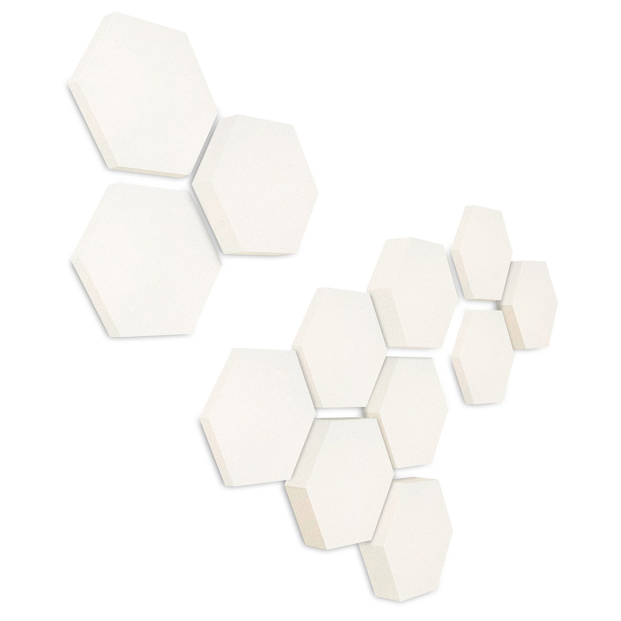 platino24 Akustikplatte Edition LOFT 12 Elemente 3D I Ø 300mm, Schalldämmung Wand & Decke