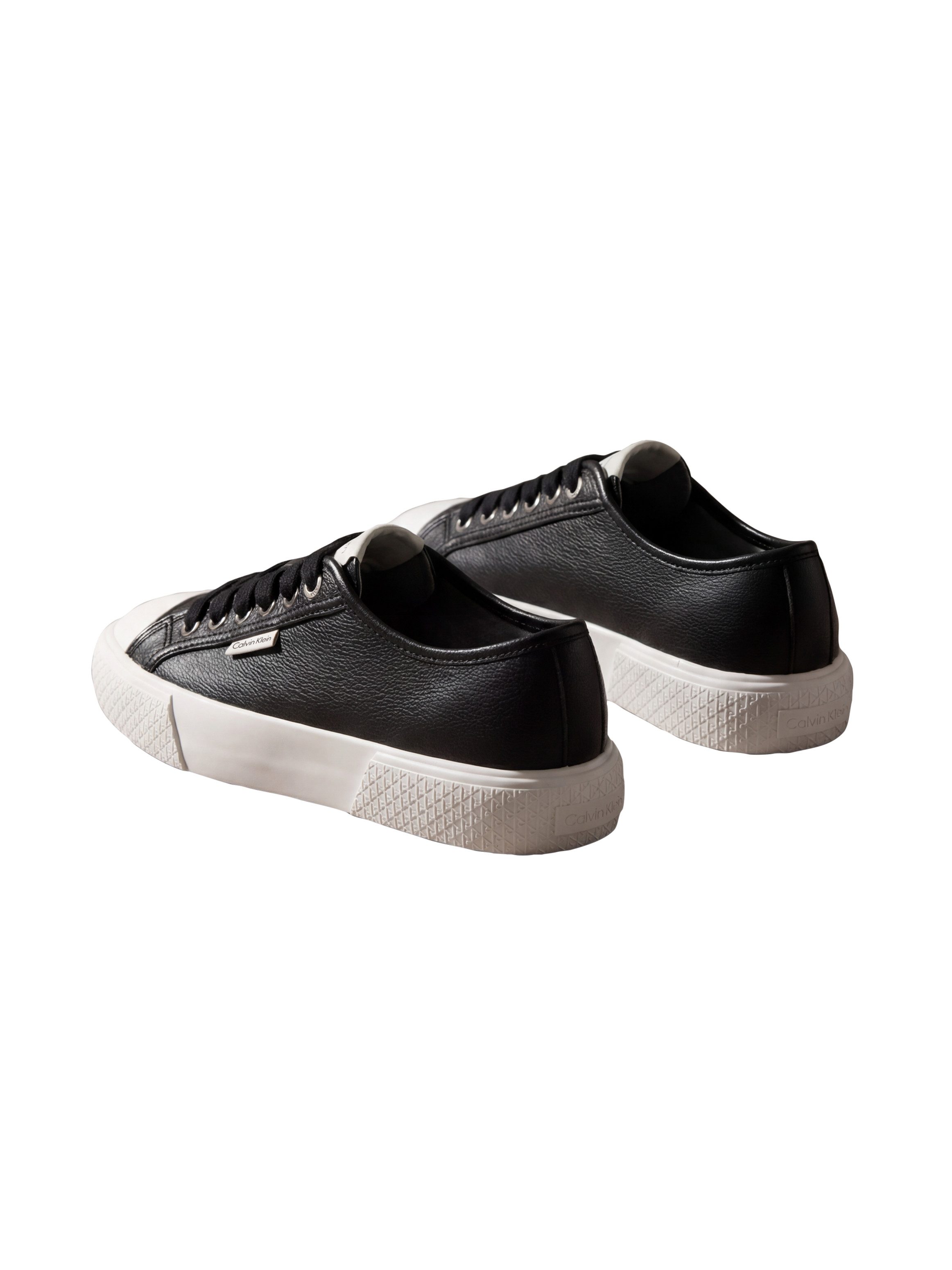 Calvin Klein VULC LACE UP LOW LTH Plateausneaker Schnürschuh, Halbschuh, Trendschuh mit Logoschriftzug