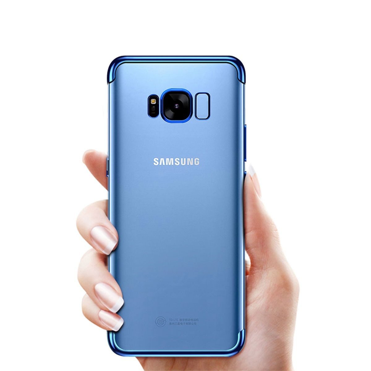 König Design Handyhülle Samsung Galaxy S8, Samsung Galaxy S8 Handyhülle Backcover Schwarz