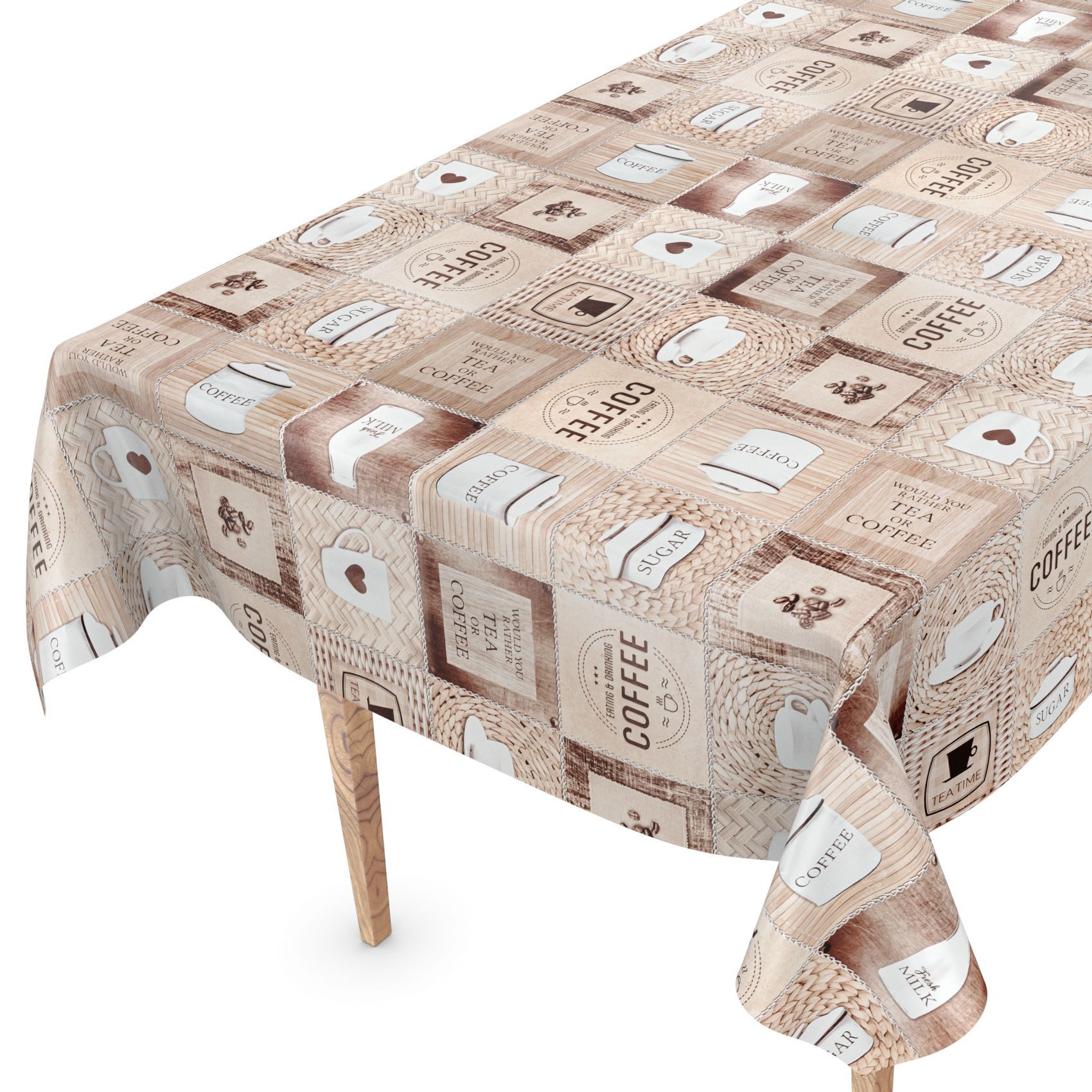 ANRO Tischdecke Wachstuchtischdecke Gartentischdecke Wachstischdecke (Einze günstig online kaufen