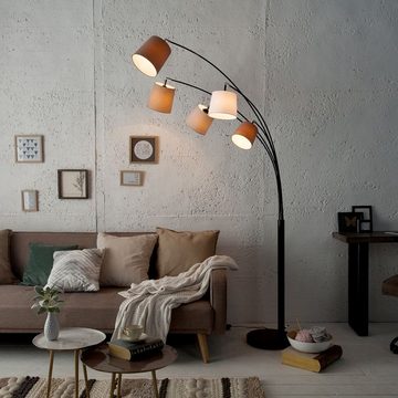 Licht-Erlebnisse Stehlampe DJERE, ohne Leuchtmittel, Design Stehlampe Modern 200cm Wohnzimmer