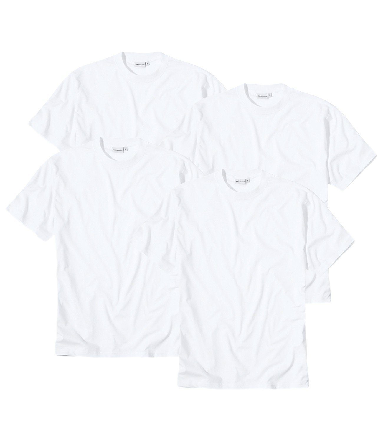 GÖTZBURG Unterziehshirt R-Neck T-Shirt (4-St) ohne Seitennaht günstig online kaufen