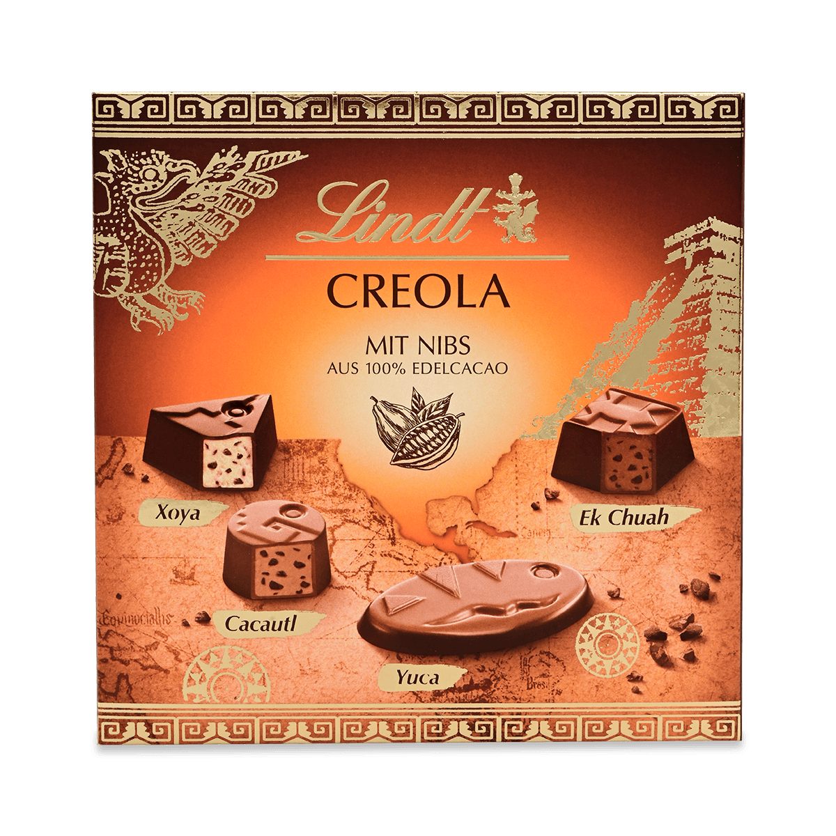 LINDT Schokolade Creola Pralines 165g Schachtel Schokolade Edelkakao Geschenk Pralinen