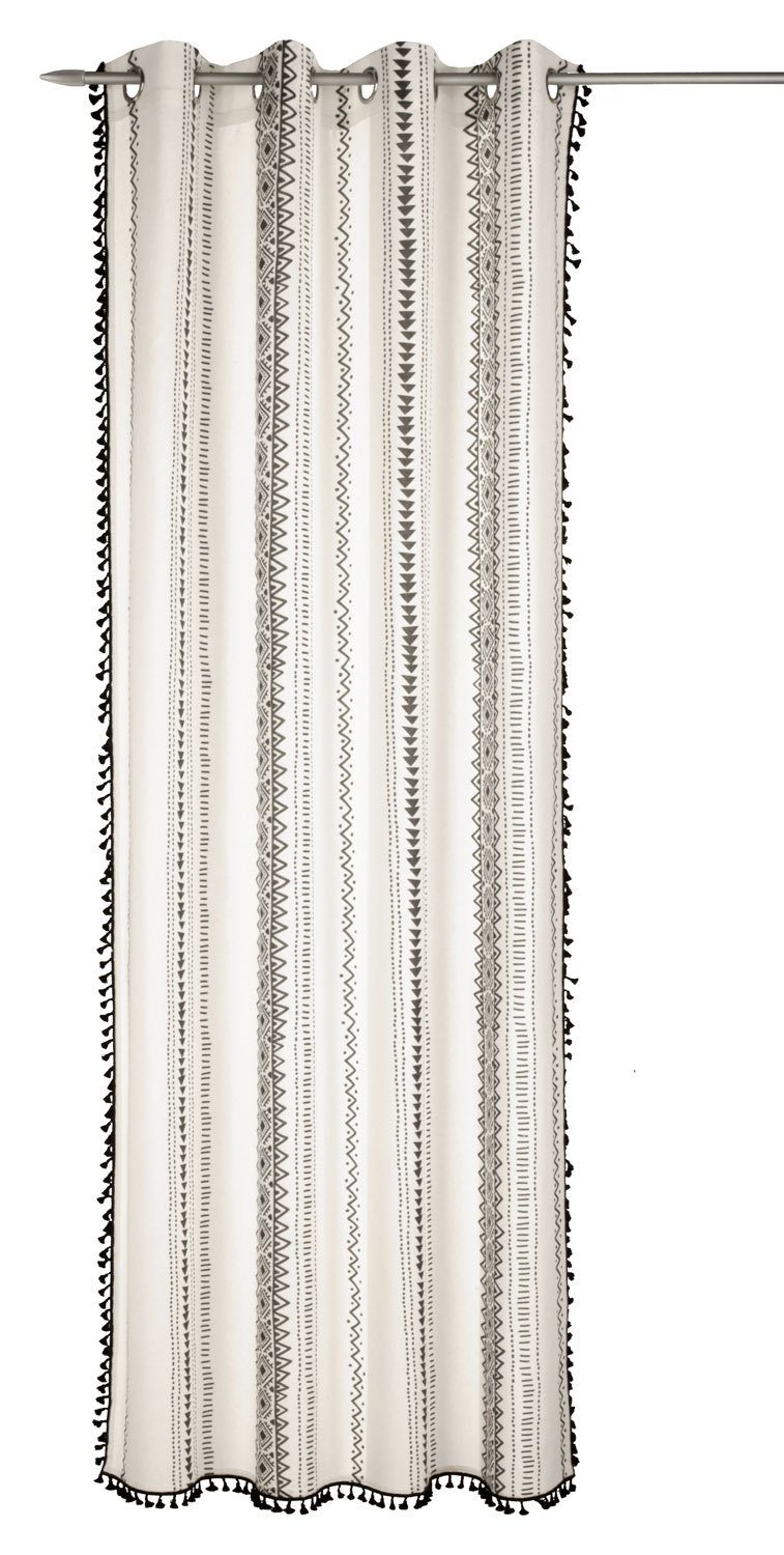 Weiß, Ösen, halbtransparent Albani, MADU, 245 B cm, L Ösenvorhang 135 Vorhang cm,
