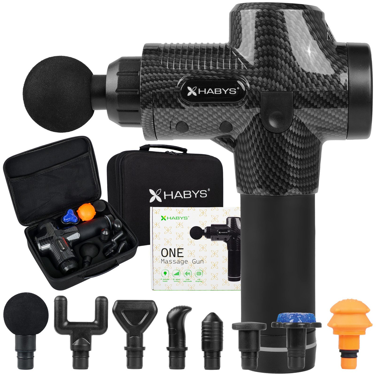Habys Massageliege Massagepistole One, Massage Gun, Vibrationsmassagegerät
