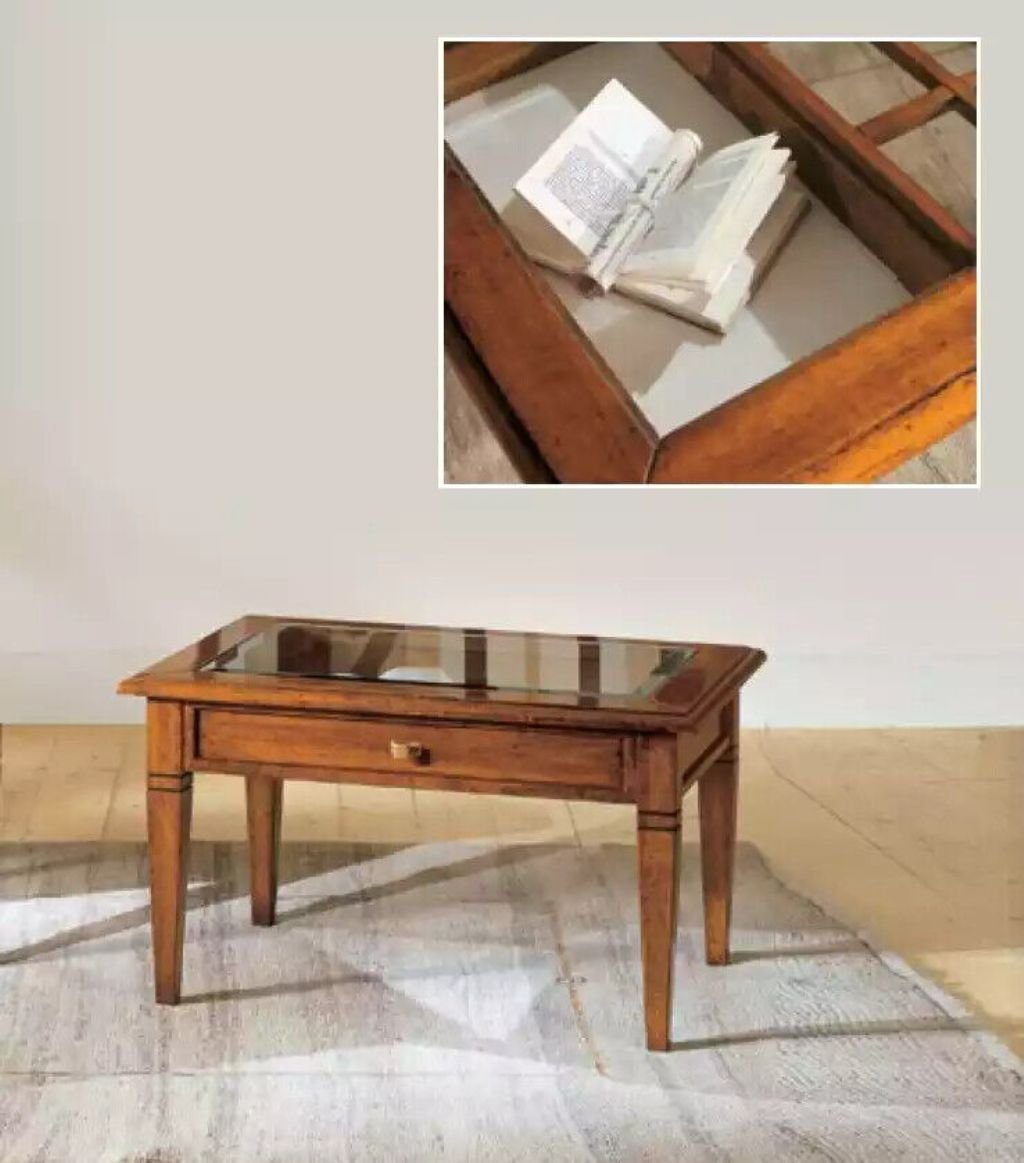 Klassisch 1x Einrichtung Tisch Italy JVmoebel Made (1-St., Möbel nur Couchtisch Couchtisch Holz Couchtisch), in Beistelltisch