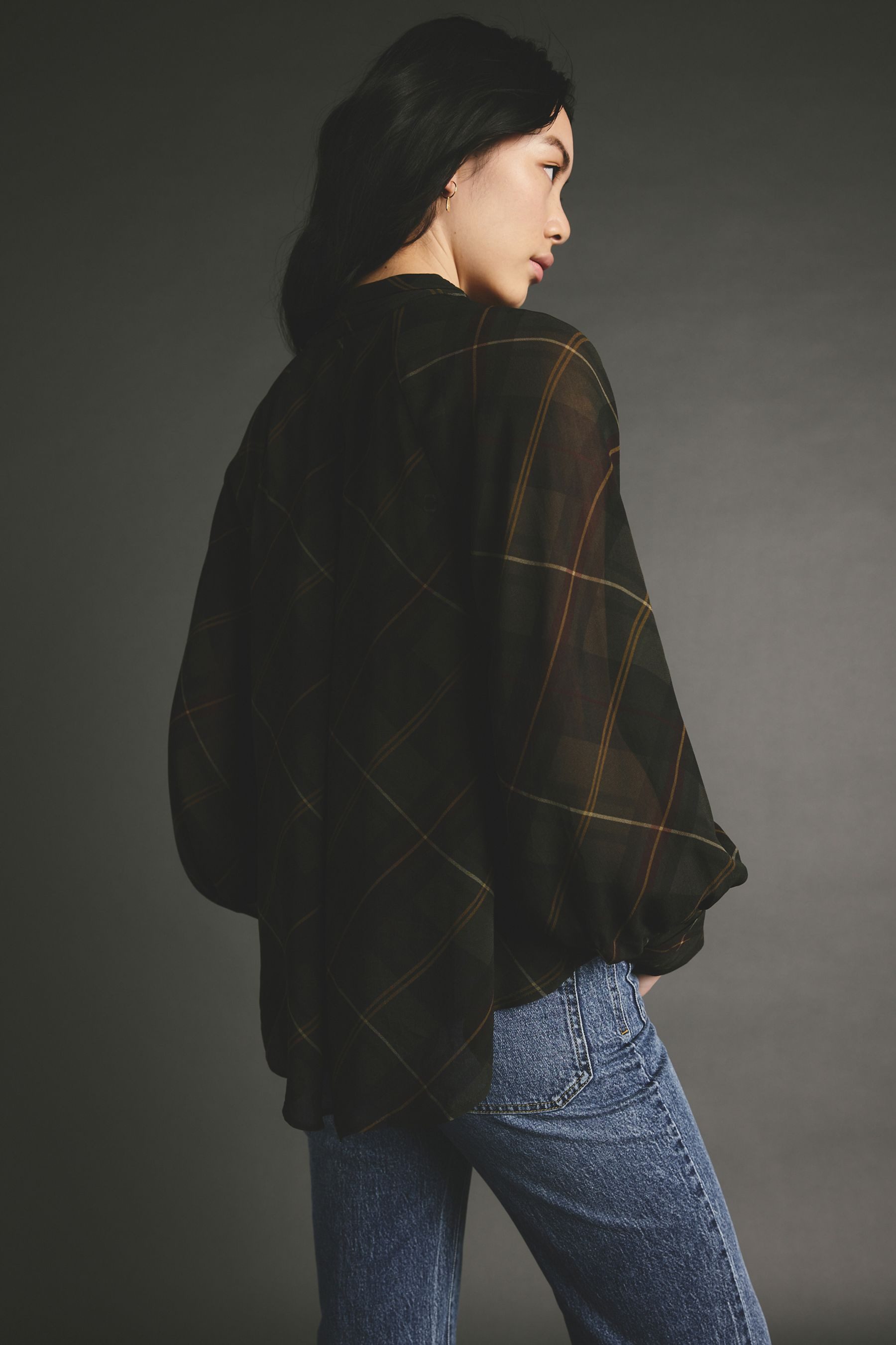 Next Langarmbluse Langärmelige Bluse mit Bindeausschnitt günstig online kaufen