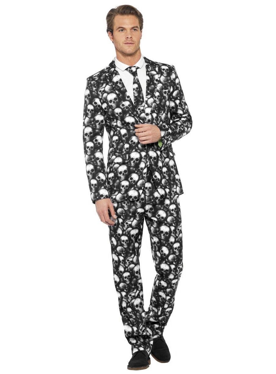 Partyanzug Schädel Suit Halloween Anzug - Party Kostüm