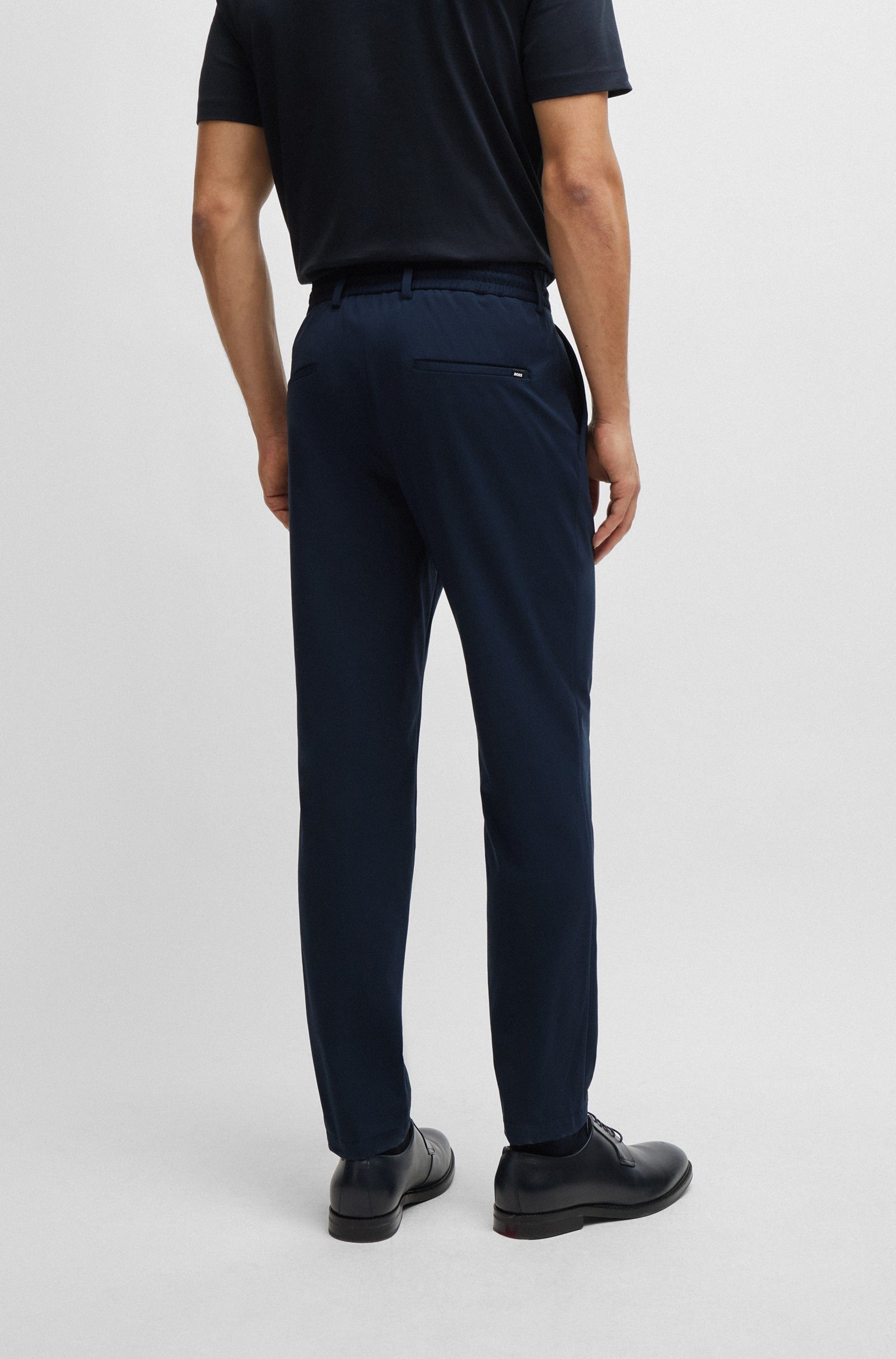 BOSS Anzughose P-Genius aus Performance-Stretch-Jersey (1-tlg)