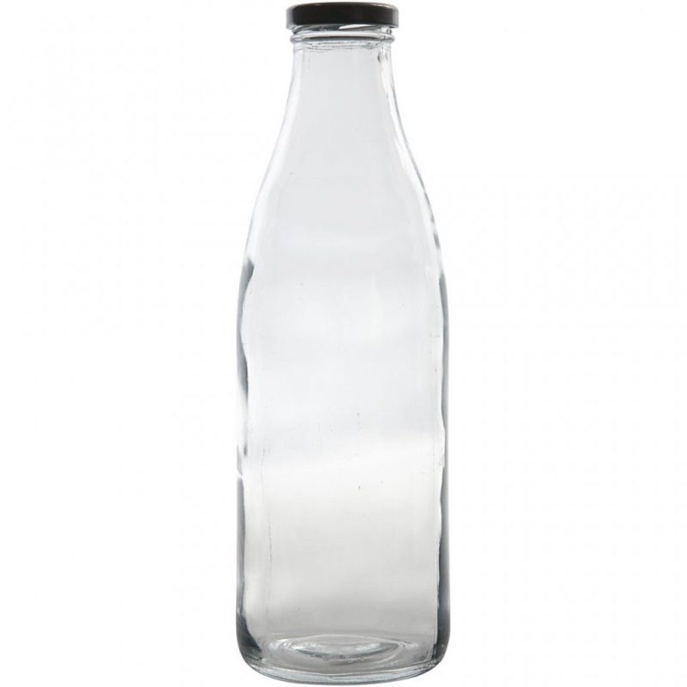 fliederfarbenem Schraubdeckel Flasche Rayher mit Schneebesen H:26,5c