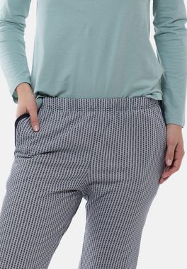 Ammann Schlafanzug Pyjama Organic Cotton (Set, 2 tlg) Schlafanzug Langarm - Baumwolle