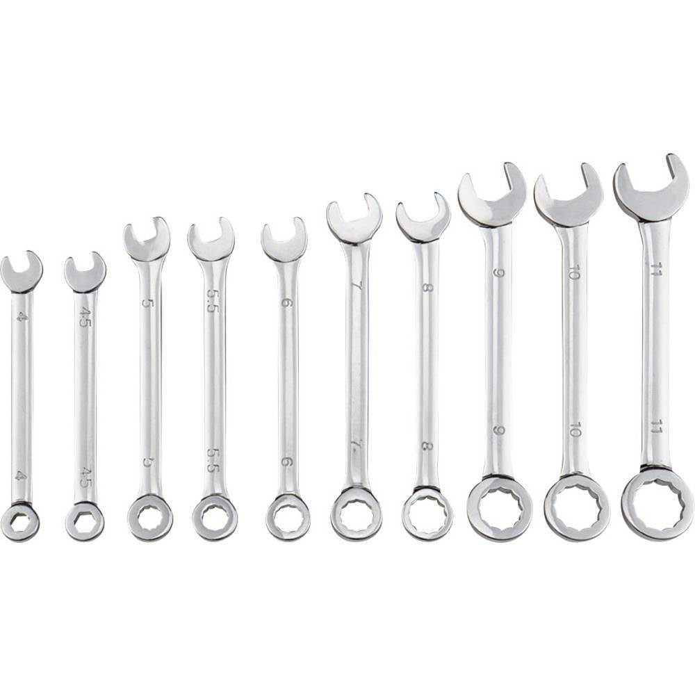 Donau Elektronik Ringschlüssel Mini Ring-Maulschlüsset Set 940