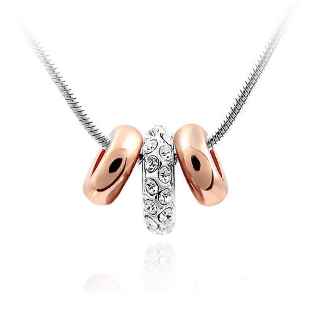 BUNGSA Ketten-Set Kette Loops II Silber aus Messing Damen (1-tlg), Halskette Necklace