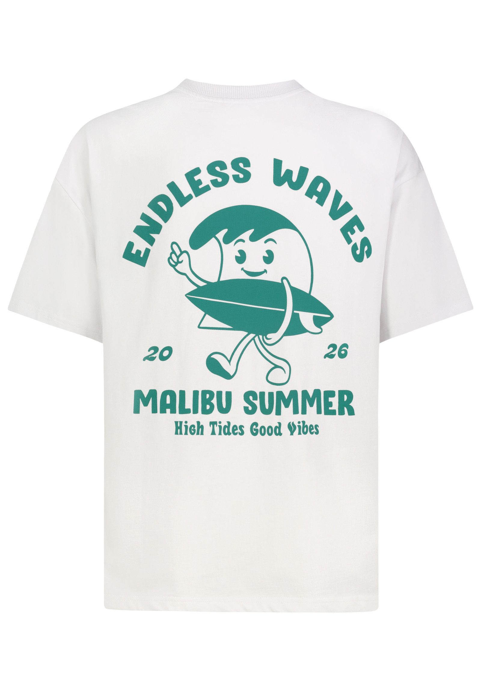 SUBLEVEL T-Shirt Herren T-Shirt Relaxed Fit mit Surfer-Prints Baumwollshirt, verschiedene Drucke auf Vorder- und Rückseite