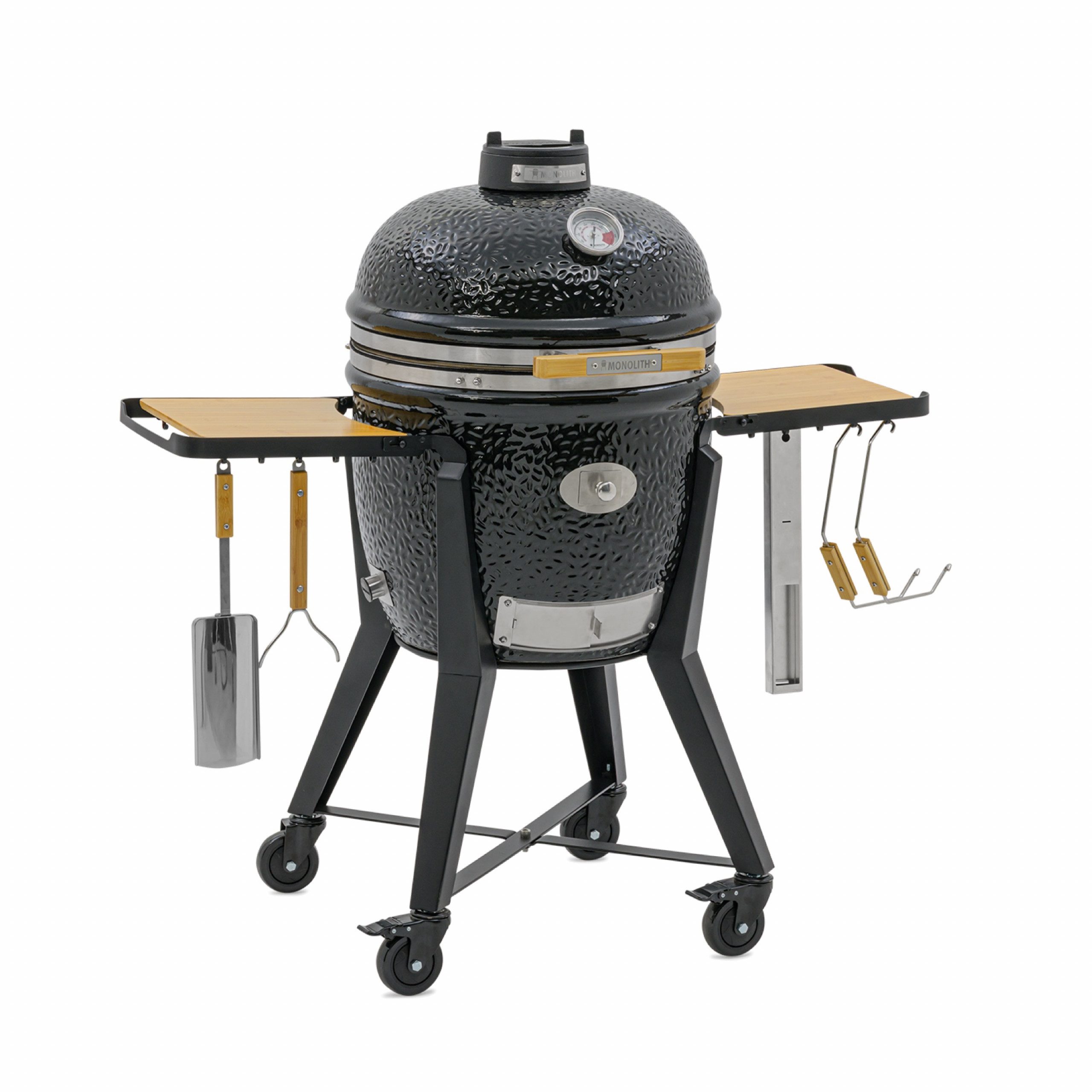 MONOLITH Keramikgrill Monolith Keramikgrill MONOLITH TWO.55 mit Gestell und Seitentische